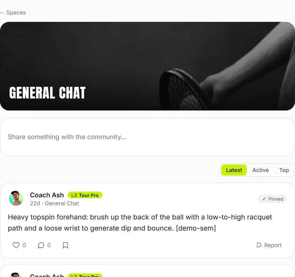 Feed & discussion